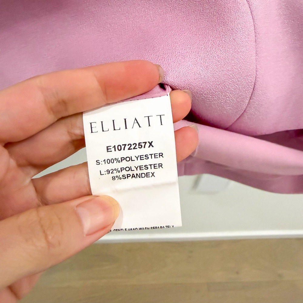 Elliatt Alondra Boho Coquette Cottagecore Puff Sleeve Mini Dress Baby Pink M - Picture 6 of 7